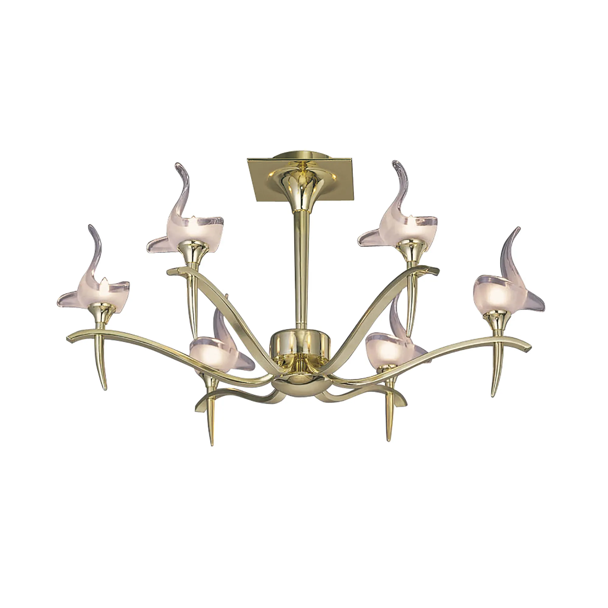 Viena Polished Brass Ceiling Lights Mantra Semi Flush Fittings Viena Polished Brass Ceiling Lights Mantra Semi Flush Fittings